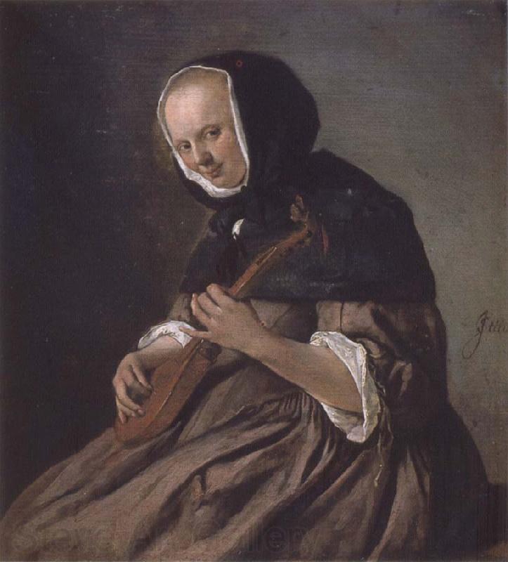 Jan Steen Woman Playing the cittern